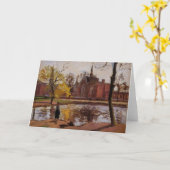 カミーユPissarro- Dulwichの大学、ロンドン カード (黄色い花)
