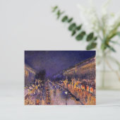 カミーリピサロザブールバードモンマルトルアットナイト ポストカード (スタンド正面)