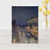 カミーリピサロブールバードモンマルトルアットナイト カード (黄色い花)