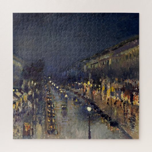 カミーリピサロブールバードモンマルトルアットナイト ジグソーパズル (縦)