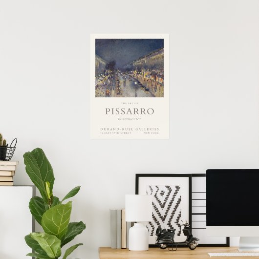 カミーリピサロブールバードモンマルトルアート展 ポスター (ホームオフィス)