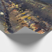 カミーリピサロブールバードモンマルトルブルーナイト ラッピングペーパー (角)