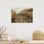 カミーリピサロブールバードモンマルトル絵画ズ ポスター (キッチン)