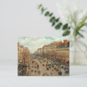 カミーリピサロブールバードモンマルトル絵画ズ ポストカード (スタンド正面)