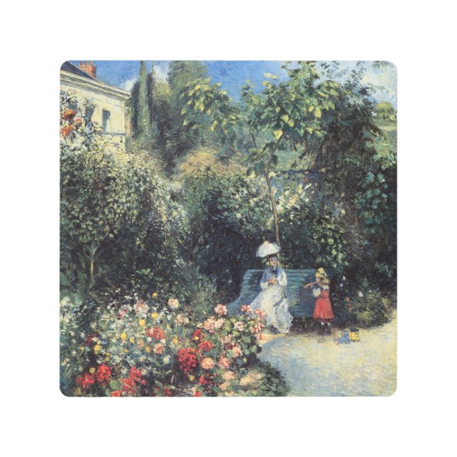 カミーリピサロポントワーズガーデン メタルプリント (正面)