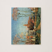 カミーリピサロ入り口のヴォイシン村 ジグソーパズル (縦)