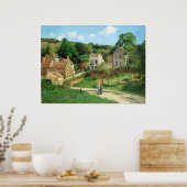 カミーリピサロ – エルミタージュポントワーズ1867油 ポスター (キッチン)