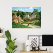 カミーリピサロ – エルミタージュポントワーズ1867油 ポスター (ホームオフィス)