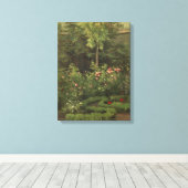 カミーリピサロ |バラ園 キャンバスプリント (インサイチュ (ウッドフロア))