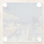 カミーリピサロ – ブールバードモンマルトルアットナイト ガラスコースター (裏面)