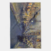 カミーリピサロ – ブールバードモンマルトルアットナイト キッチンタオル (縦)