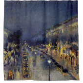 カミーリピサロ – ブールバードモンマルトルアットナイト シャワーカーテン (正面)