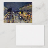 カミーリピサロ – ブールバードモンマルトルアットナイト ノートカード (正面/裏面)