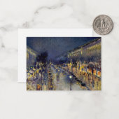 カミーリピサロ – ブールバードモンマルトルアットナイト ノートカード (正面/裏面インサイチュ)