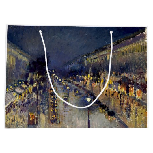 カミーリピサロ – ブールバードモンマルトルアットナイト ラージペーパーバッグ (裏面)