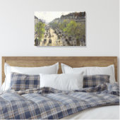 カミーリピサロ – ブールバードモンマルトル春 キャンバスプリント (インサイチュ (寝室))