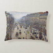 カミーリピサロ – ブールバードモンマルトル、朝 アクセントクッション (裏面)