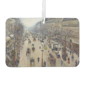 カミーリピサロ – ブールバードモンマルトル、朝 カーエアーフレッシュナー (裏面)