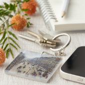 カミーリピサロ – ブールバードモンマルトル、朝 キーホルダー (正面右)