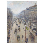 カミーリピサロ – ブールバードモンマルトル、朝 クリップボード (裏面)