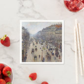 カミーリピサロ – ブールバードモンマルトル、朝 スタンダードカクテルナプキン (インサイチュ)