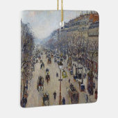 カミーリピサロ – ブールバードモンマルトル、朝 セラミックオーナメント (右)
