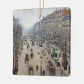 カミーリピサロ – ブールバードモンマルトル、朝 セラミックオーナメント (左)