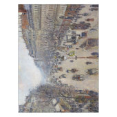 カミーリピサロ – ブールバードモンマルトル、朝 テーブルクロス (正面)