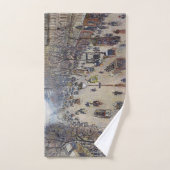 カミーリピサロ – ブールバードモンマルトル、朝 バスタオルセット (ハンドタオル)