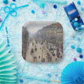 カミーリピサロ – ブールバードモンマルトル、朝 ペーパープレート (パーティー)