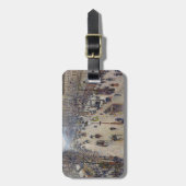 カミーリピサロ – ブールバードモンマルトル、朝 ラゲッジタグ (正面縦)