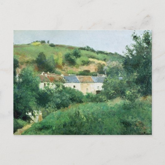 カミーリピサロ | 1875年の村の道 ポストカード (正面)
