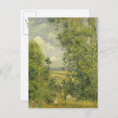 カミーリピサロ | A Rest in the meadow ポストカード (正面/裏面)