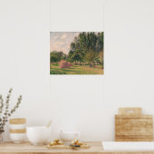 カミーリピサロ | Haystacks, Morning, Eragny ポスター (キッチン)