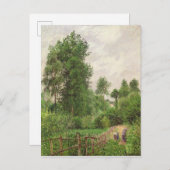 カミーリピサロ | Paysage, temps gris a Eragny ポストカード (正面/裏面)