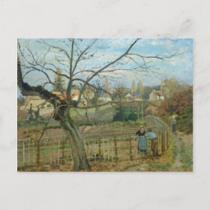 カミーリピサロ The Fence, 1872 (キャンバス上の油) ポストカード
