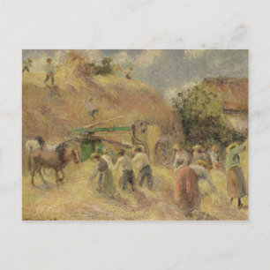 カミーリピサロ   The Harvest, 1883 ポストカード