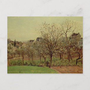 カミーリピサロ   The Orchard, 1870 (canvaの油) ポストカード