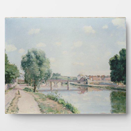 カミーリピサロ The Railway Bridge, Pontoise フォトプラーク (正面)