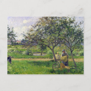 カミーリピサロ   The Wheelbarrow, Orchard, c.188 ポストカード
