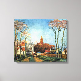 カミーリピサロVoisinの村への入り口 キャンバスプリント