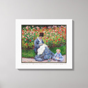 カミールモネと子供1875ファインアート キャンバスプリント