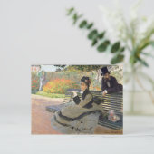 カミールモネオンザベンチクロードモネ ポストカード (スタンド正面)