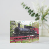 カムイプエルトリコの古い列車 ポストカード (スタンド正面)