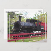 カムイプエルトリコの古い列車 ポストカード (正面/裏面)