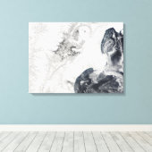 カムチャッカ半島中部の火山 キャンバスプリント (インサイチュ (ウッドフロア))