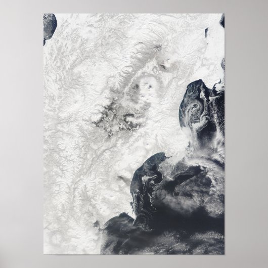 カムチャッカ半島中部の火山 ポスター (正面)