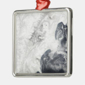 カムチャッカ半島中部の火山 メタルオーナメント (左)