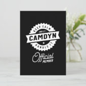 カムディン 個人名 誕生日ギフト 招待状 (スタンド正面)