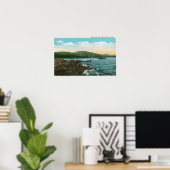 カムデンハーバー近くの海岸の眺め ポスター (ホームオフィス)